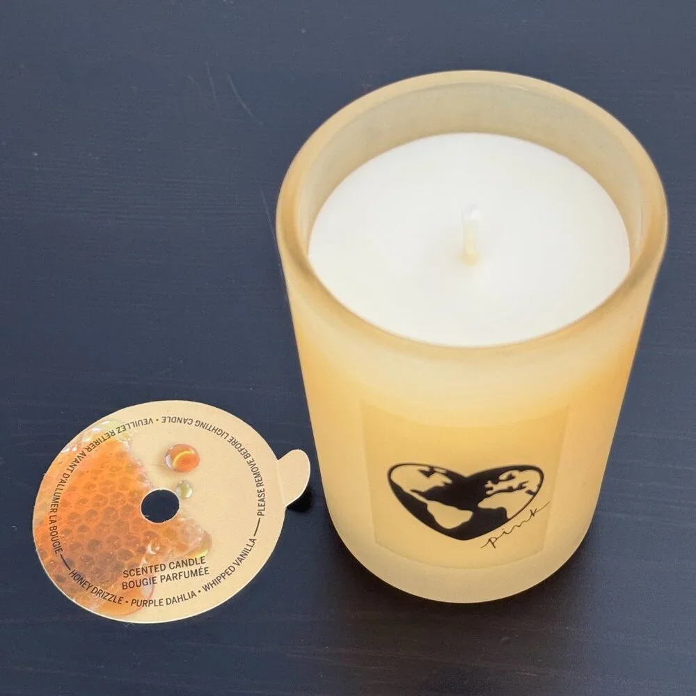 Victoria’s Secret PINK Honey Single Wick Scented Candle + Wildflower Seeds Cover